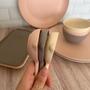 Imagem de Conjunto 12 Molheiras de Bambu com Cabo 50ml Porta Molhos Caldas Cremes Lines Lyor