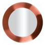 Imagem de Conjunto 12 Sousplat em Aço Inoxidavel com Borda Rose Gold 33cm Luxo e Requinte Mesa Posta Premium