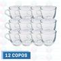 Imagem de Conjunto 12 Xicaras Chique 150ML Para Cha Cafe Vidro Resistente