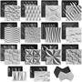 Imagem de Conjunto 15 Formas 3D Gesso e Cimento ABS