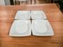 Imagem de Conjunto 15 pratos cozinha branco de plástico excelente para refeições