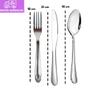 Imagem de Conjunto 180 Talheres Inox  45 Garfo 45 Faca 45 Colher Mesa 45 Colher Sobremesa Utensilios de Cozinha Casa Nova