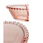 Imagem de Conjunto 2 Bowls Rosa de Cristal Coração Petisco Sobremesa Cantinho do Café 15cm x 13cm x 5cm - Wolff
