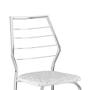 Imagem de Conjunto 2 Cadeiras 1716 Casual Tecido Fantasia Branco Cromado