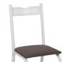 Imagem de Conjunto 2 Cadeiras Aço Branco Marrom Ash Shop JM