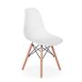 Imagem de Conjunto 2 Cadeiras Charles Eames Eiffel Wood Base Madeira - Branca