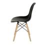 Imagem de Conjunto 2 Cadeiras Charles Eames Eiffel Wood Base Madeira - Preta