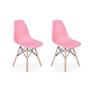 Imagem de Conjunto 2 Cadeiras Charles Eames Eiffel Wood Base Madeira - Rosa