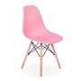Imagem de Conjunto 2 Cadeiras Charles Eames Eiffel Wood Base Madeira - Rosa