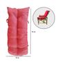 Imagem de Conjunto 2 Cadeiras Com Mesa De Bambu e Almofada Vermelho