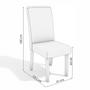 Imagem de Conjunto 2 Cadeiras de Jantar Kappesberg CAD142 Linho Bege
