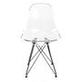 Imagem de Conjunto 2 Cadeiras Eames Transparente Empório Tiffany com Base Eiffel Preto