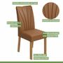 Imagem de Conjunto 2 Cadeiras Estofadas Apogeu Móveis Lopas