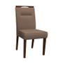 Imagem de Conjunto 2 Cadeiras Itália Amêndoa/Marrom - PR Móveis