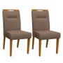 Imagem de Conjunto 2 Cadeiras Itália Ipê/Marrom - PR Móveis