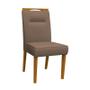 Imagem de Conjunto 2 Cadeiras Itália Ipê/Marrom - PR Móveis