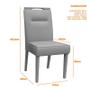 Imagem de Conjunto 2 Cadeiras Itália Ipê/Marrom Rosê - PR Móveis