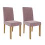 Imagem de Conjunto 2 Cadeiras Para Sala de Jantar MDF Maia Cimol Marrom Rosa