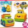 Imagem de Conjunto 2 Carrinhos Infantil Happy Cars Desmontáveis Infantil Didático