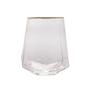 Imagem de Conjunto 2 Copos Baixos Com Borda Fio De Ouro 550ML