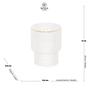 Imagem de Conjunto 2 Copos Baixos de Cristal c/ fio de Ouro Wolff 220ML