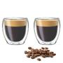 Imagem de Conjunto 2 Copos de Café Parede Dupla 250ml Borossilicato