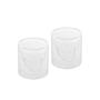 Imagem de Conjunto 2 Copos Drinks Parede Dupla Vidro Borossilicato Caveira 154ML Lyor