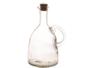 Imagem de Conjunto 2 Galheteiros De Cozinha Azeiteiros Em Vidro com Tampa Rolha Gourmet Tamanho Grande 580ml