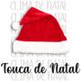 Imagem de Conjunto 2 Gorros de Veludo Touca Papai Noel Natal 40cm Vermelho e Branco