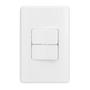 Imagem de Conjunto 2 Interruptor Simples 10A 250V Branco S19-Simon