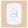 Imagem de Conjunto 2 Interruptor Simples - Blanc Fame