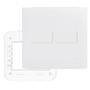 Imagem de Conjunto 2 Interruptor Simples com Suporte 4x4 Branco Fame