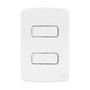 Imagem de Conjunto 2 Interruptores Paralelo 10A 250V Placa 4x2 Branco Compose Weg