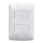 Imagem de Conjunto 2 Interruptores Simples Aria 4x2 Branco Tramontina