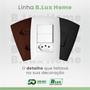 Imagem de Conjunto 2 Interruptores Simples Com Placa Home