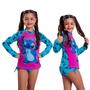 Imagem de Conjunto 2 Peças Biquíni E Blusa Proteção Uv 50 Infantil Juvenil 4 ao 14