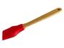 Imagem de Conjunto 2 Pincéis de Silicone Mor Com Cabo de Bamboo Vermelho Resistente ao Calor