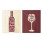 Imagem de Conjunto 2 Placas Decorativas 20x25 Vinho Adega Canto do Vinho