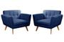 Imagem de Conjunto 2 Poltronas Bruna Moderna Living Decoração Sala Recepção Escritório