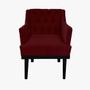 Imagem de Conjunto 2 Poltronas Decorativa Em Capitonê Para Consultório Classica Suede Vermelho Bordo LM DECOR