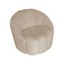 Imagem de Conjunto 2 Poltronas Decorativas Luxo Safira com Puff Linho Bege 