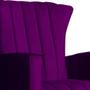 Imagem de Conjunto 2 Poltronas Estofadas de Balanço Melinda Veludo Roxo - DL DECOR