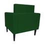 Imagem de Conjunto 2 Poltronas Estofadas Para Clínica Leticia Slim Suede Verde - LM DECOR