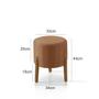 Conjunto 2 Poltronas Mona Decorativa e 2 Puff Thor Estofado Base Madeira Maciça Linho Terracota - CASA TREE Imagem de Conjunto 2 Poltronas Mona Decorativa e 2 Puff Thor Estofado Base Madeira Maciça Linho Terracota