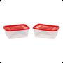 Imagem de Conjunto 2 Potes Retangular de Plastico Jaguar Curitiba 1,2L