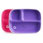 Imagem de Conjunto 2 Pratos com Divisórias Roxo e Rosa