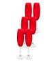 Imagem de Conjunto 2 Taças de Cristal para Champanhe Red