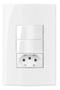 Imagem de Conjunto 2 Tecla Interruptor Simples e 1 Tomada 2 Polos + Terra 10A 250V Embutir Sleek Branco