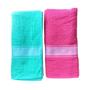 Imagem de Conjunto 2 toalha de banho confortável macia algodão básica