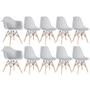Imagem de Conjunto 2 x cadeiras Eames DAW com braços + 8 cadeiras Eiffel DSW